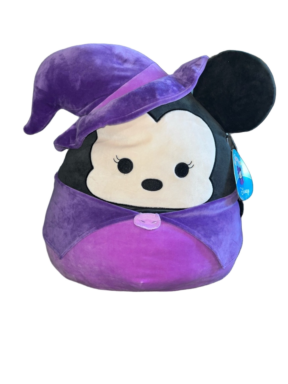 NWT DISNEY Squishmallows 16" Minnie Mouse Witch Halloween Plush Purple Black
